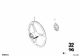 STEERING WHEEL diagram for BMW 2500-3.3Li 3.0Si