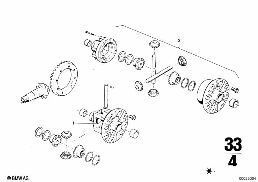 CROWNGEAR SET diagram for BMW 2500-3.3Li 3.0Si