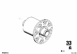 FINAL DRIVE WITH DIFFERENTIAL diagram for BMW 2500-3.3Li 3.0Si
