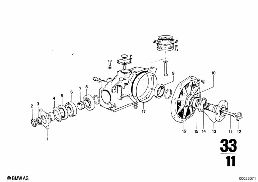 REAR-AXLE-DRIVE PARTS diagram for BMW 2500-3.3Li 3.0Si