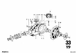 REAR-AXLE-DRIVE PARTS diagram for BMW 2500-3.3Li 3.0Si
