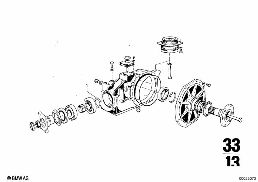 REAR-AXLE-DRIVE PARTS diagram for BMW 2500-3.3Li 3.0Si