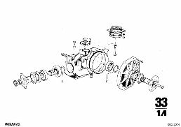 REAR-AXLE-DRIVE PARTS diagram for BMW 2500-3.3Li 3.0Si