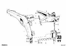 REAR AXLE CARRIER diagram for BMW 2500-3.3Li 3.0Si