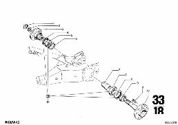 SIDE SHAFT/WHEEL BEARINGS diagram for BMW 2500-3.3Li 3.0Si