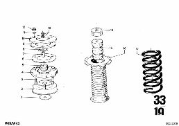 REAR AXLE SUSPENSION diagram for BMW 2500-3.3Li 3.0Si