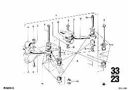 SUSPENSION, STABILIZER BAR diagram for BMW 2500-3.3Li 2500