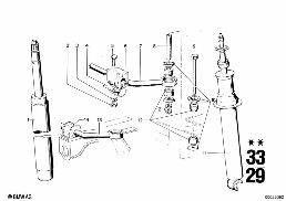 SPORT SUSPENSION diagram for BMW 2500-3.3Li 3.0Si