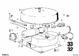 LEVELLING DEVICE/PUMP UNIT diagram for BMW 2500-3.3Li 3.0Si