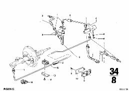 BRAKE PIPE REAR diagram for BMW 2500-3.3Li 3.3Li