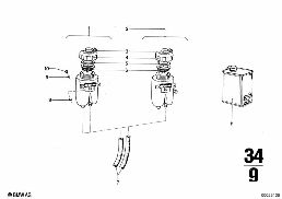 EXPANSION TANK diagram for BMW 2500-3.3Li 3.3Li