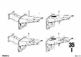 SUPPORTING BRACKET diagram for BMW 2500-3.3Li 3.3Li