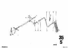 ACCELERATOR PEDAL diagram for BMW 2500-3.3Li 3.3Li