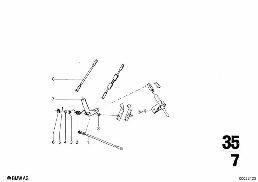 ACCELERATOR PEDAL diagram for BMW 2500-3.3Li 3.3Li