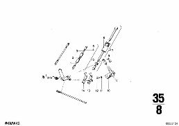 ACCELERATOR PEDAL diagram for BMW 2500-3.3Li 3.3Li