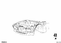 FORWARD STRUCTURE diagram for BMW 2500-3.3Li 3.3L