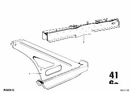 FLOORPAN ASSEMBLY/TRUNK FLOOR diagram for BMW 2500-3.3Li 3.0Si