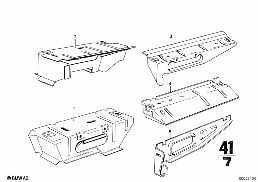 FRONT SEAT-SEAT RISER diagram for BMW 2500-3.3Li 3.3L