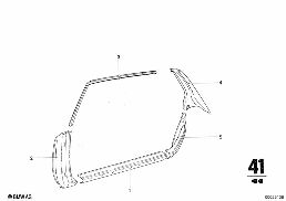 BODY-SIDE FRAME-SIDE MEMBER/COLUMNS diagram for BMW 2500-3.3Li 3.3L