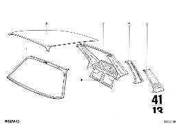 ROOF diagram for BMW 2500-3.3Li 3.3L