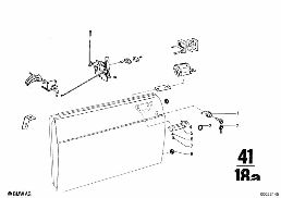 FRONT DOOR CONTROL/DOOR LOCK diagram for BMW 2500-3.3Li 3.3L