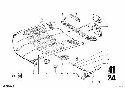 HOOD diagram for BMW 2500-3.3Li 3.3L