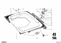TRUNK LID diagram for BMW 2500-3.3Li 3.3L