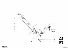 SINGLE COMPONENTS FOR TRUNK LID diagram for BMW 2500-3.3Li 3.3L