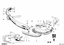 BUMPER, FRONT diagram for BMW 2500-3.3Li 3.3Li