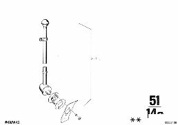 FLAG HOLDER diagram for BMW 2500-3.3Li 3.3Li