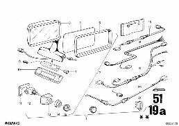 ELECTR. EXTERIOR MIRROR diagram for BMW 2500-3.3Li 3.3Li