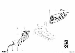 GLOVE BOX diagram for BMW 2500-3.3Li 3.3Li
