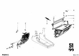 GLOVE BOX diagram for BMW 2500-3.3Li 3.3Li