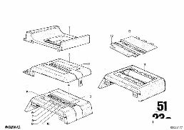 GLOVE BOX diagram for BMW 2500-3.3Li 3.3Li