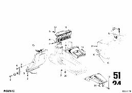 GLOVE BOX diagram for BMW 2500-3.3Li 3.3Li