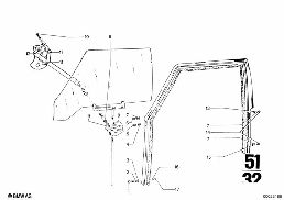 DOOR WINDOW diagram for BMW 2500-3.3Li 3.3Li