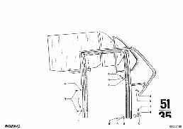 DOOR WINDOW diagram for BMW 2500-3.3Li 3.3Li