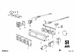 SWITCH COMBINATION ELECTR.WIND.LIFT. diagram for BMW 2500-3.3Li 3.3Li