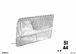 DOOR TRIM PANEL ASSY, FRONT diagram for BMW 2500-3.3Li 2800
