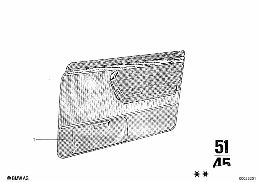 DOOR TRIM PANEL, FRONT diagram for BMW 2500-3.3Li 3.0Si