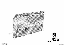 DOOR TRIM PANEL, FRONT diagram for BMW 2500-3.3Li 3.0Si