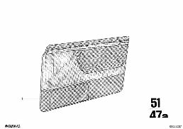 DOOR TRIM PANEL ASSY, FRONT diagram for BMW 2500-3.3Li 3.0L