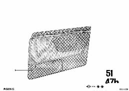DOOR TRIM PANEL, FRONT diagram for BMW 2500-3.3Li 3.0Si