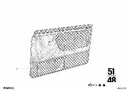DOOR TRIM PANEL ASSY, FRONT diagram for BMW 2500-3.3Li 3.3Li