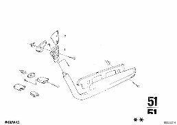 ARMREST, FRONT diagram for BMW 2500-3.3Li 2800