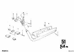ARMREST, FRONT diagram for BMW 2500-3.3Li 3.3Li