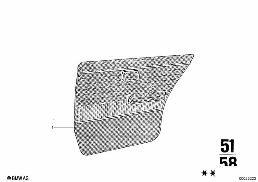 DOOR TRIM, REAR diagram for BMW 2500-3.3Li 2500