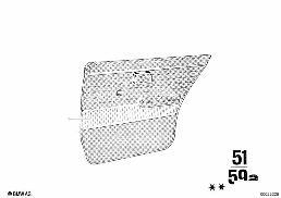 DOOR TRIM, REAR diagram for BMW 2500-3.3Li 2.8L