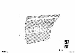 DOOR TRIM, REAR diagram for BMW 2500-3.3Li 3.0Si