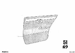 DOOR TRIM, REAR diagram for BMW 2500-3.3Li 3.0L